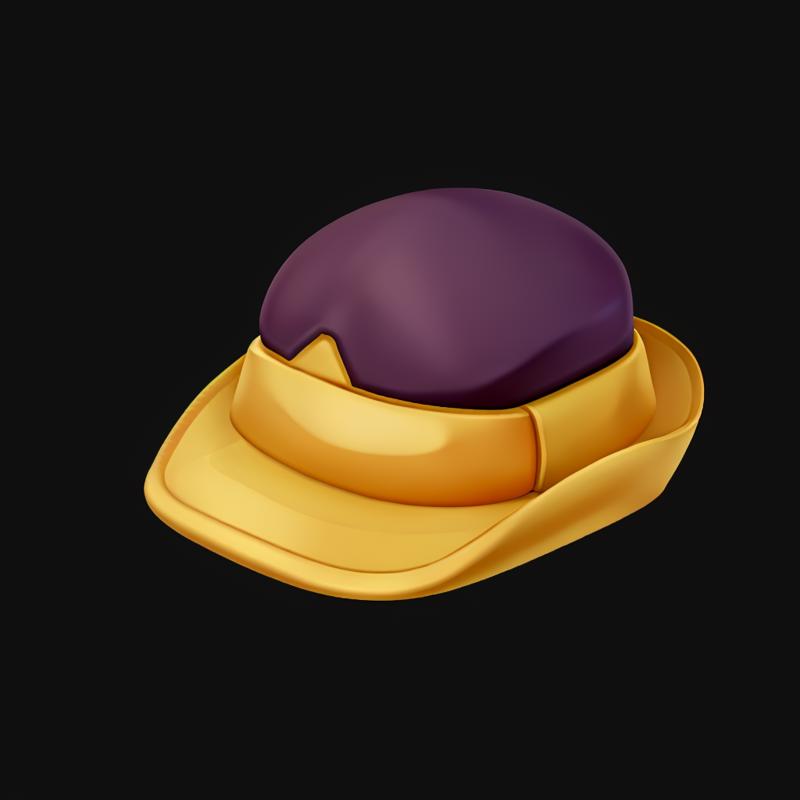 07206-1614048963-a hat., M2Z,Isometric viewing angle, Simple background,, masterpiece, best quality,.png